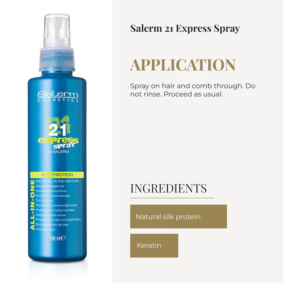 21 Express Silk Protein Spray 150 Ml