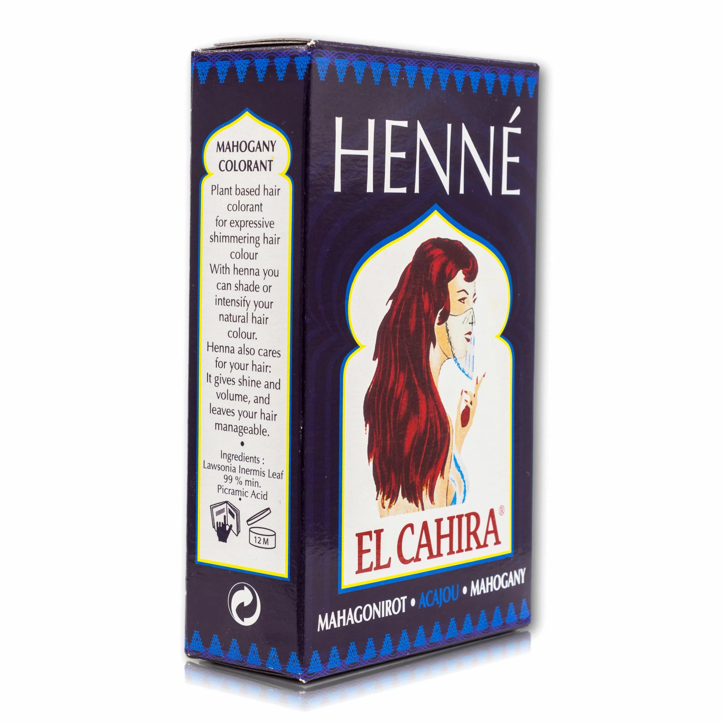 El Cahira - Henné Acajou Rouge - Lot de 3 (3 x 90 g)