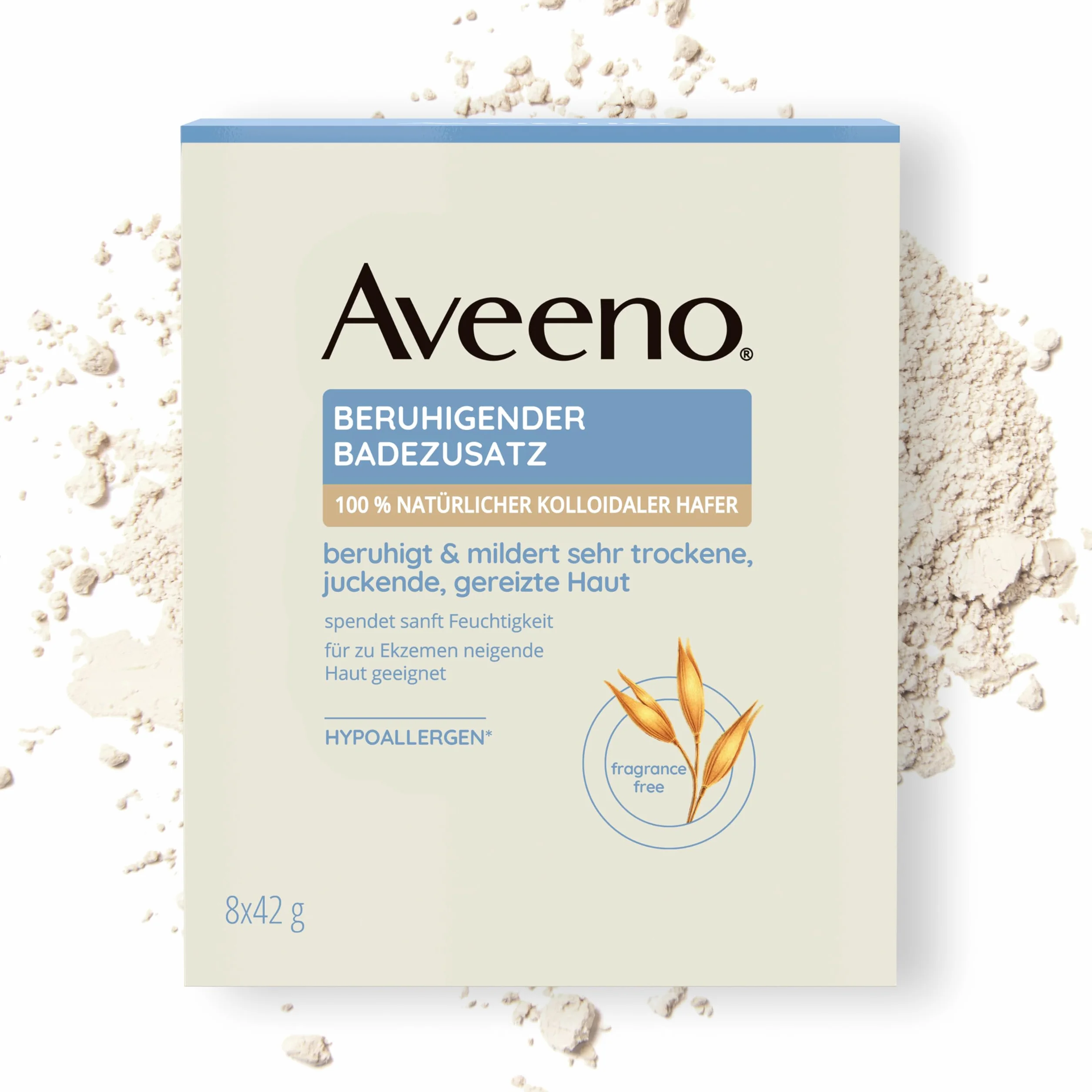 Aveeno Bain apaisant, soulage les peaux irritées, non parfumé, 8 sachets de 42 g