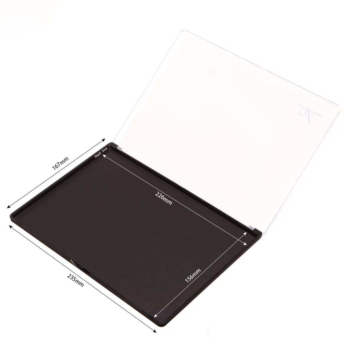Allwon large palette de maquillage en plastique transparent magnétique vide pour fard à paupières rouge à lèvres blushpowder