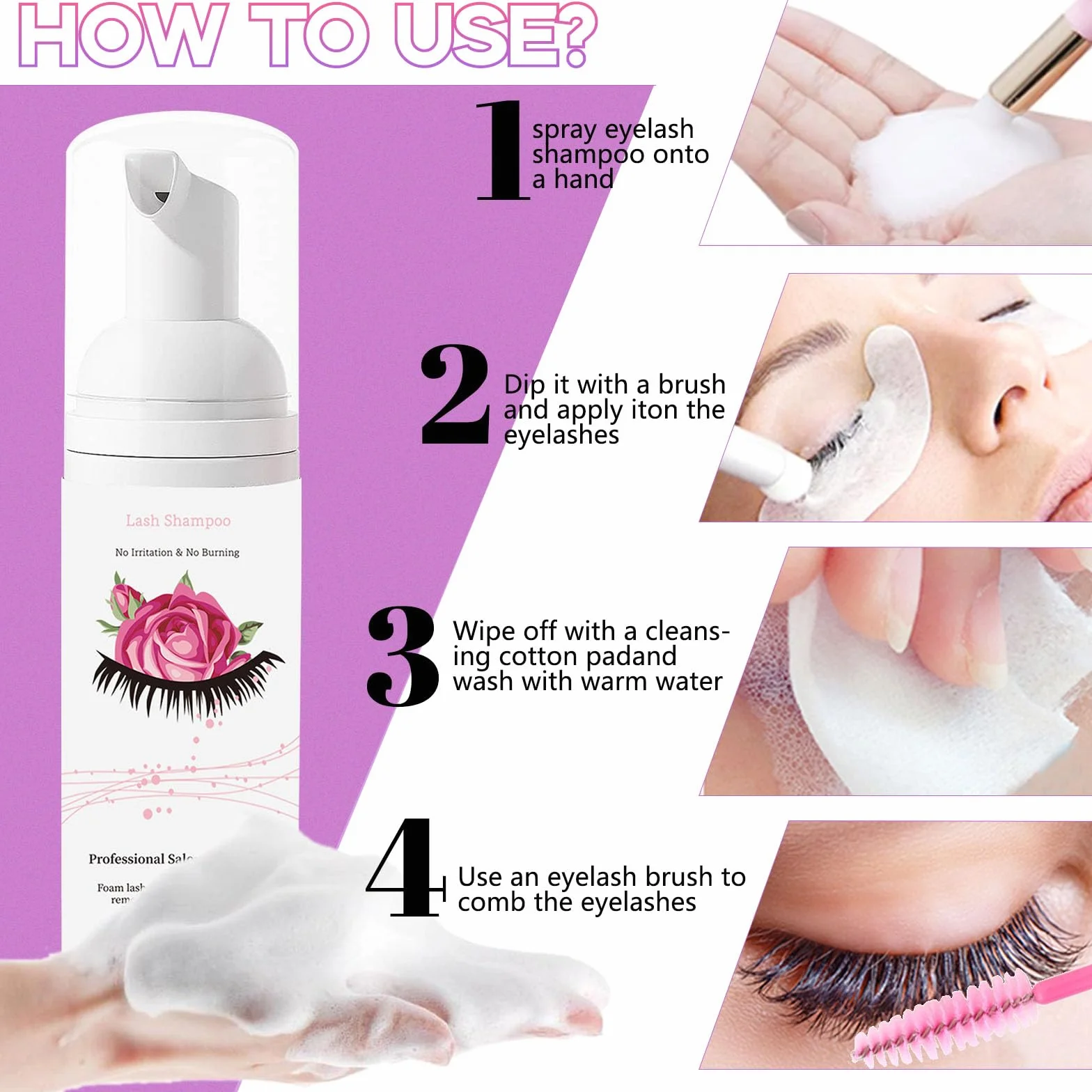 Kit d'extension de Cils Bricolage 280 Cils 30+40D 12-18mm avec Lash Bond and Seal,Dissolvant de Lashes,Lash de Shampooing,Brosse de Nettoyage Brosse à Lashes Applicateur