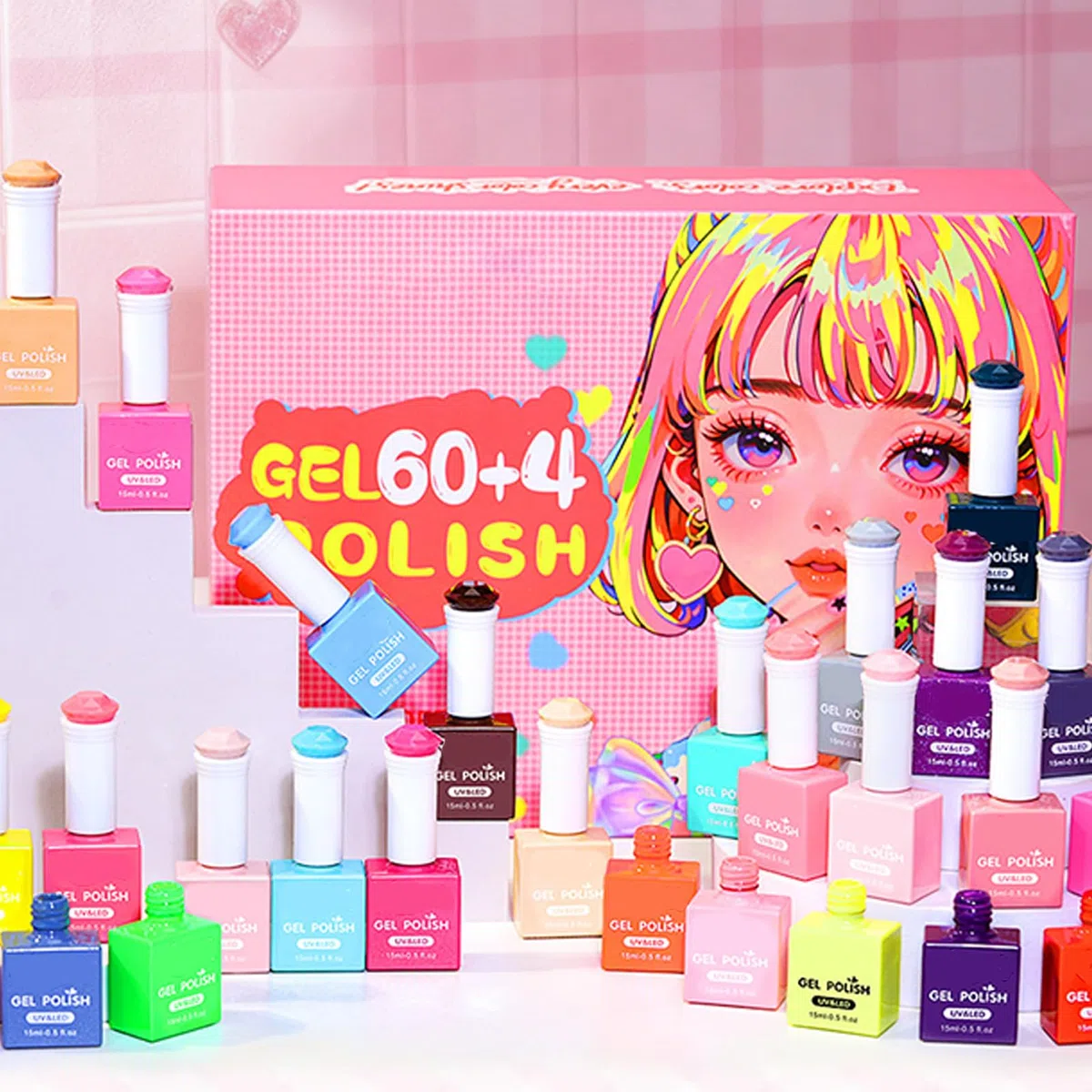 Set De Vernis À Ongles Séchage 60 Couleurs Fournitures De Beauté