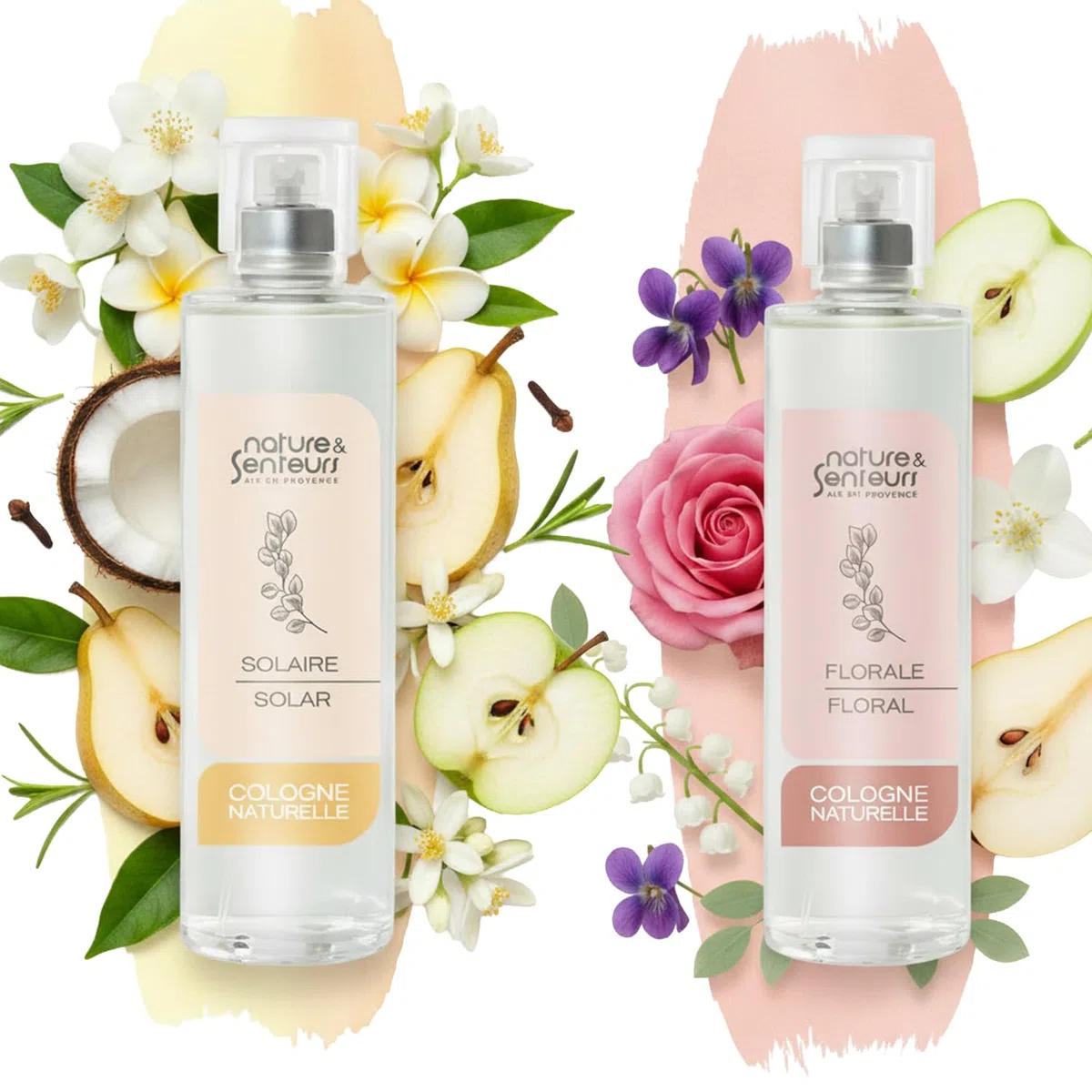 Nature & Senteurs Coffret Découverte Eaux de Cologne – 8 x 100 ml – Florale, Cédrat, Pivoine, Vétiver, Naturelle, Chèvrefeuille, Solaire, Thé Vert – Fabriquées en France