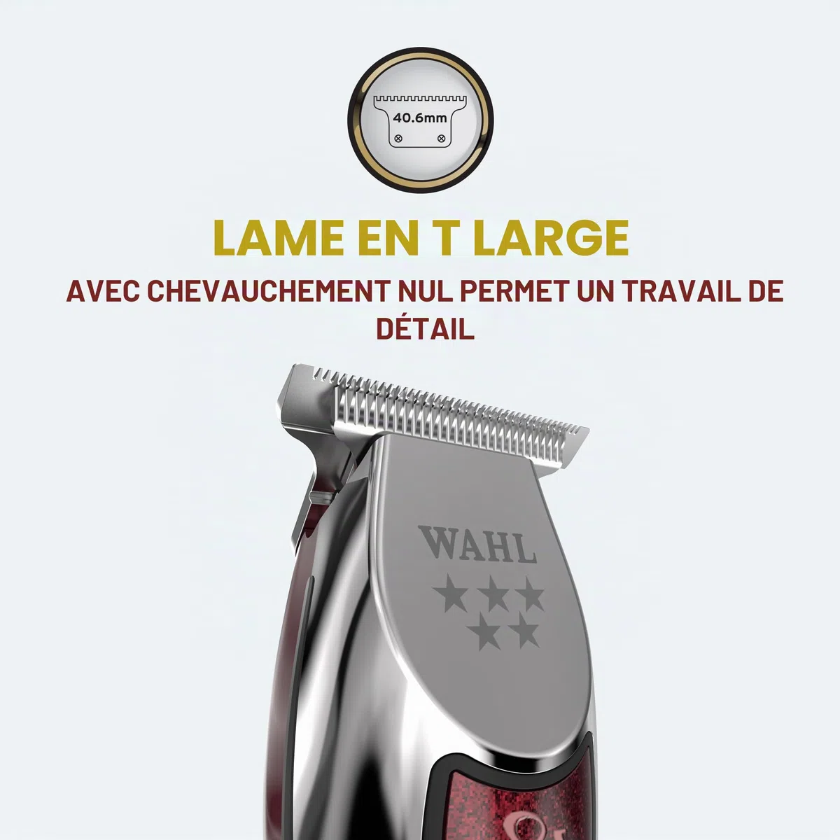 Wahl T-Wide 5 Star Series Tondeuse à barbe, 38 mm