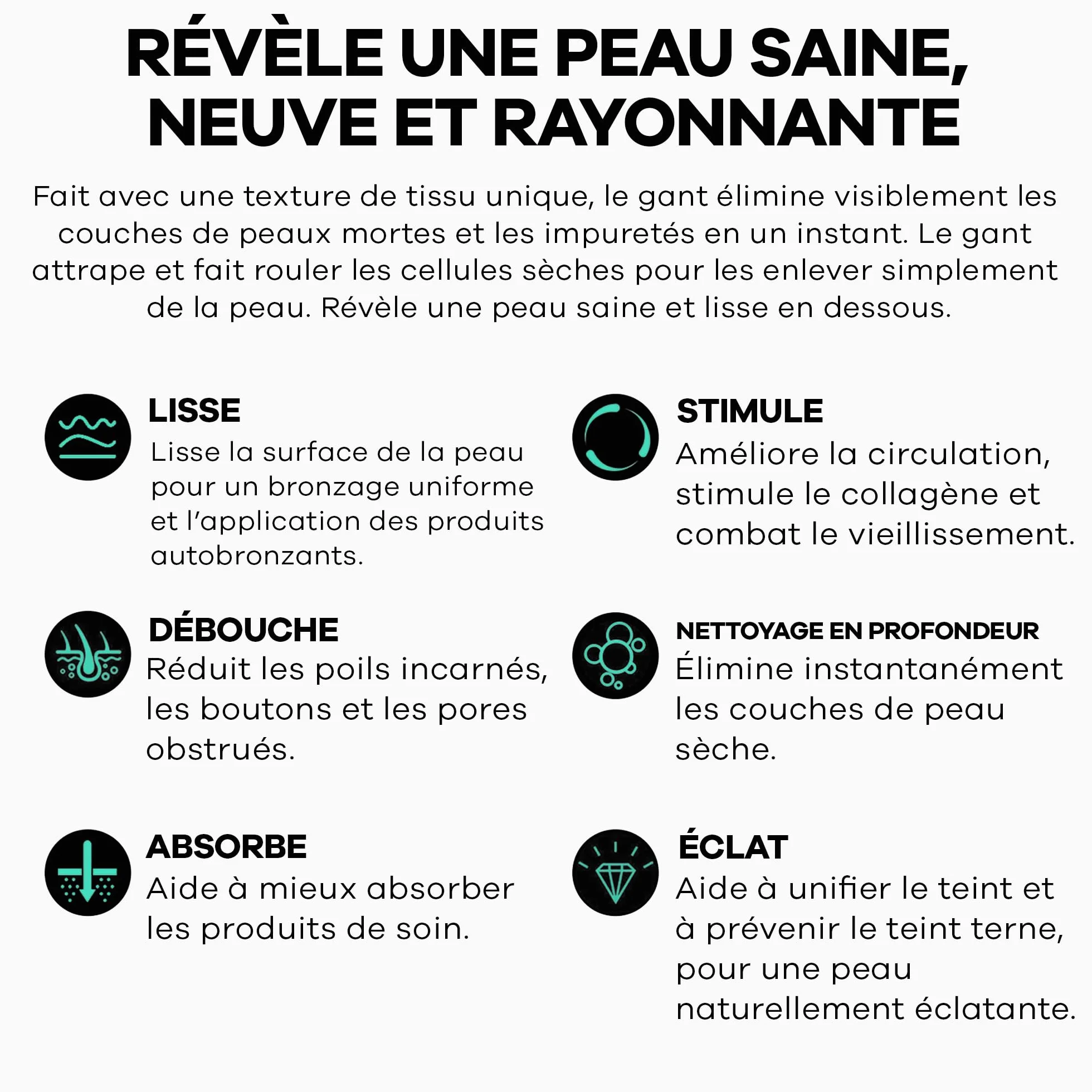 Dermasuri Gant Exfoliant Visage – Gommage Coréen Naturel – Exfoliant Doux Pour Peau Lisse & Éclatante – Gant Réutilisable Pour Femmes & Hommes – Soin Beauté Spa – 1 Unité