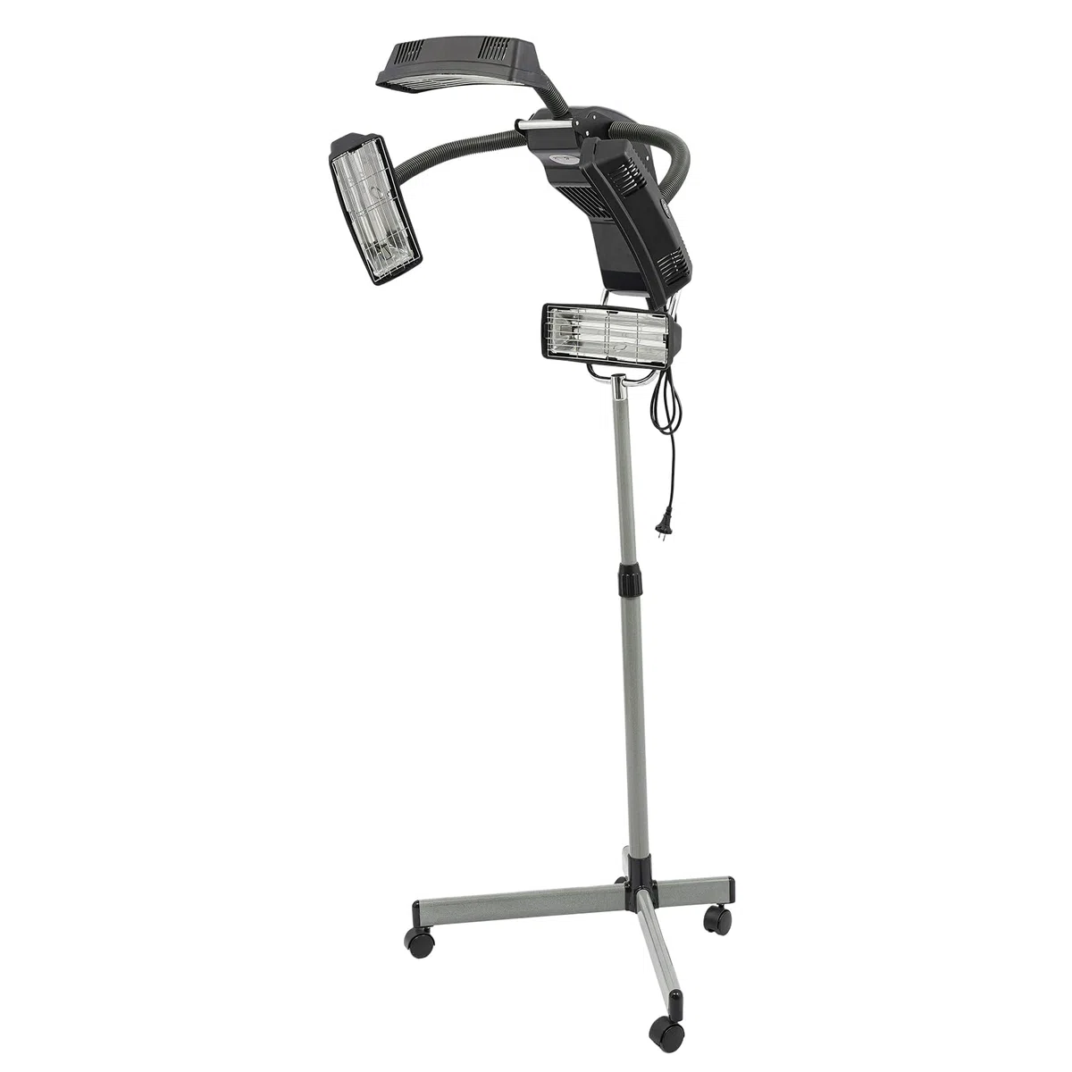 Capot de séchage avec 4 lampes chauffantes et roulettes pour salon et
