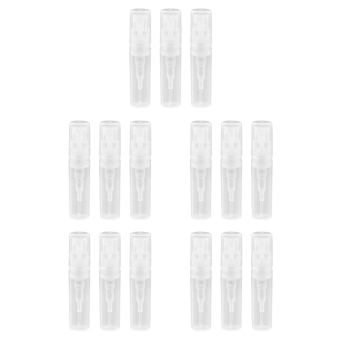 Lot de 1 000 petits flacons vaporisateurs en plastique transparent de 2 ml