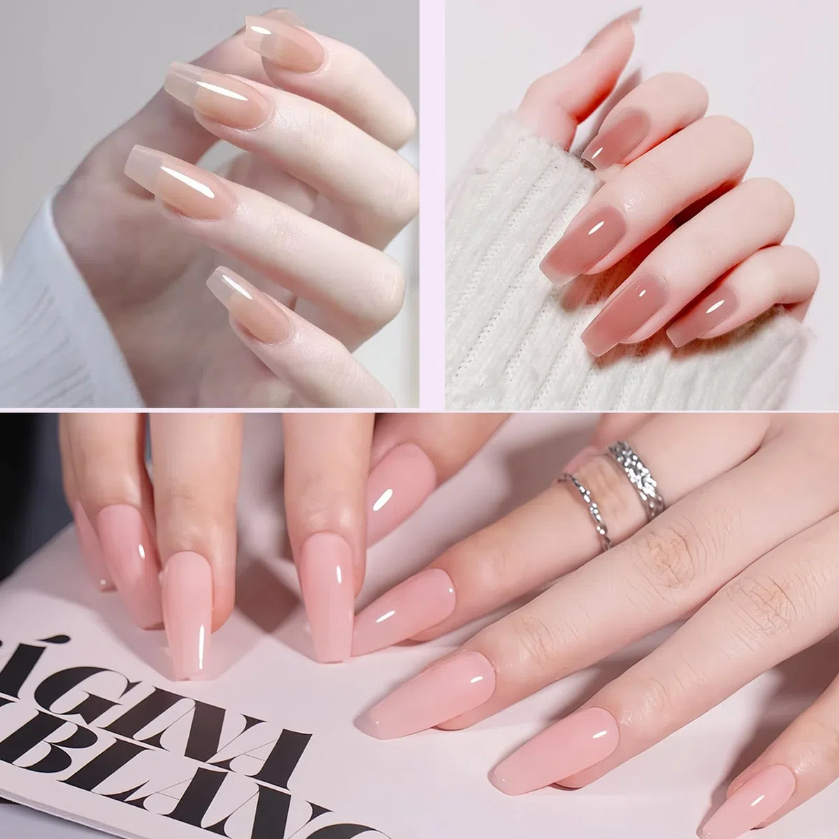 300 Pièces Chablons Ongles Extension, Auto-Adhésif Ongles Forme pour Gel UV Acrylique, Chablon Papier pour Nails Art, Modèles de Construction Nail Art Professionnel (Noir)