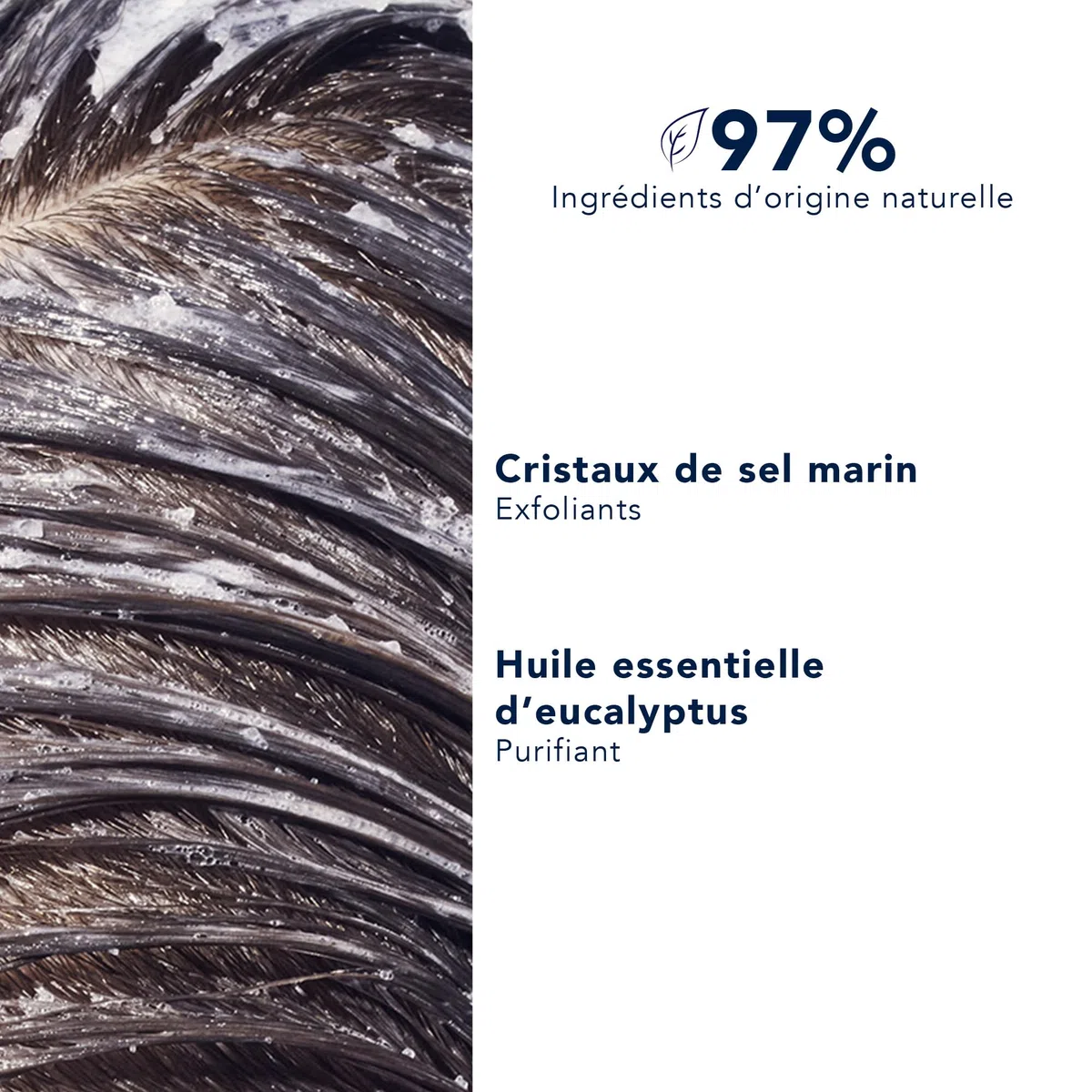 Phyto Paris - Solution - Gommage Cuir Chevelu Lavant Purifiant - Exfolie, Purifie - Stimule la Microcirculation Grâce au Massage Cuir Chevelu - Cristaux de Sel - Gommage Capillaire Détox Cheveux