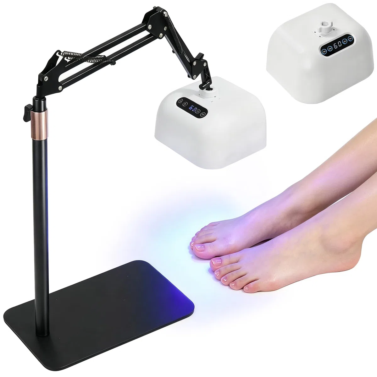 Lampe UV 2 en 1 48 W pour ongles en gel, séchoir professionnel pour ongles des doigts et des orteils