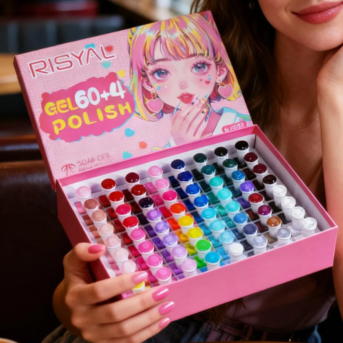 Set De Vernis À Ongles 60 Couleurs Longue Durée Séchage Accessoire Femme