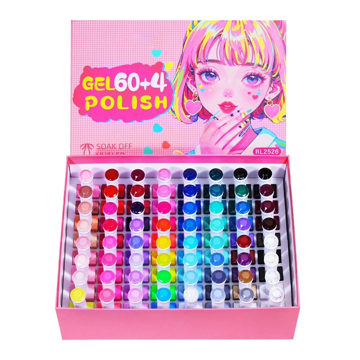 Set De Vernis À Ongles 60 Couleurs Longue Durée Séchage Accessoire Femme
