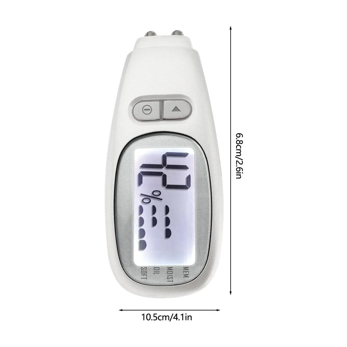 Détecteur de peau numérique, testeur de soins de la peau - Testeur d'hydratation intelligent avec écran LCD,Stylo de détection d'huile d'eau de visage pour moniteur