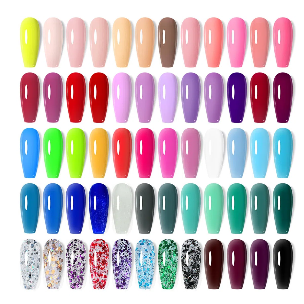 Set De Vernis À Ongles 60 Couleurs à Tenue Longue et Séchage pour les