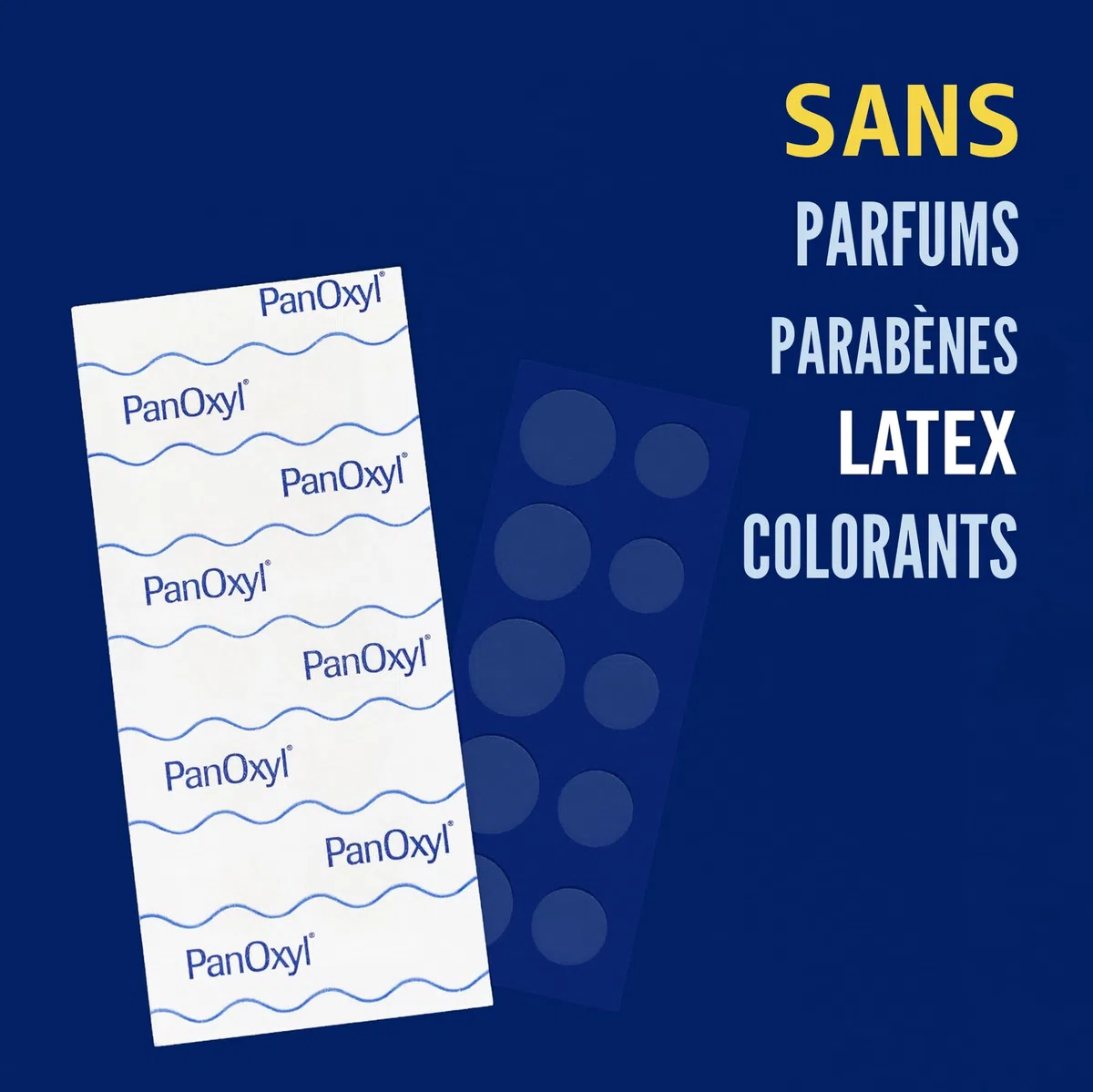 PanOxyl PM Lot de 40 patchs ronds nocturnes avec technologie avancée de guérison hydrocolloïde sans parfum