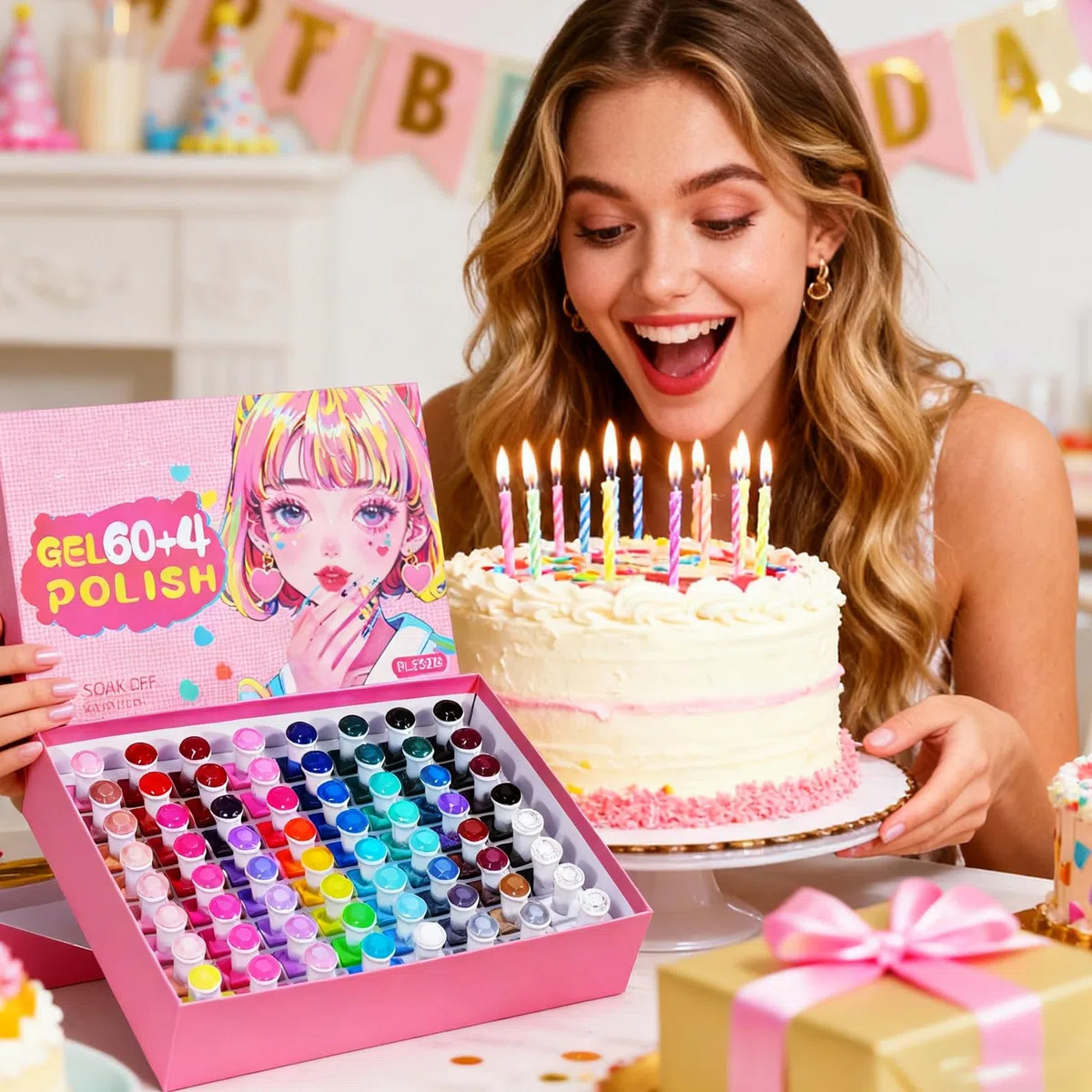 Set De Vernis À Ongles 60 Couleurs Séchage Tenue Longue Outil Soin Mains