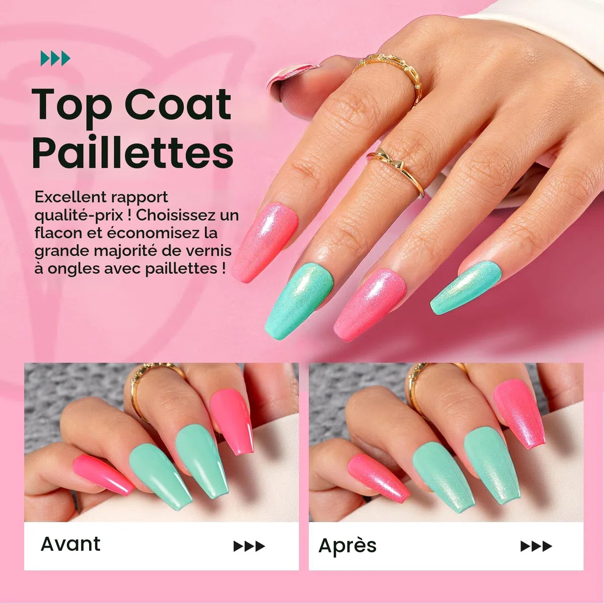ROSALIND Vernis Semi Permanent 24PCS, Jaune Rose Bleu Violet Blanc Marron Couleurs Vernis Gel Semi Permanent, Mini Soak-off UV/LED Vernis à Ongles Semi-permanent Manucure Kit