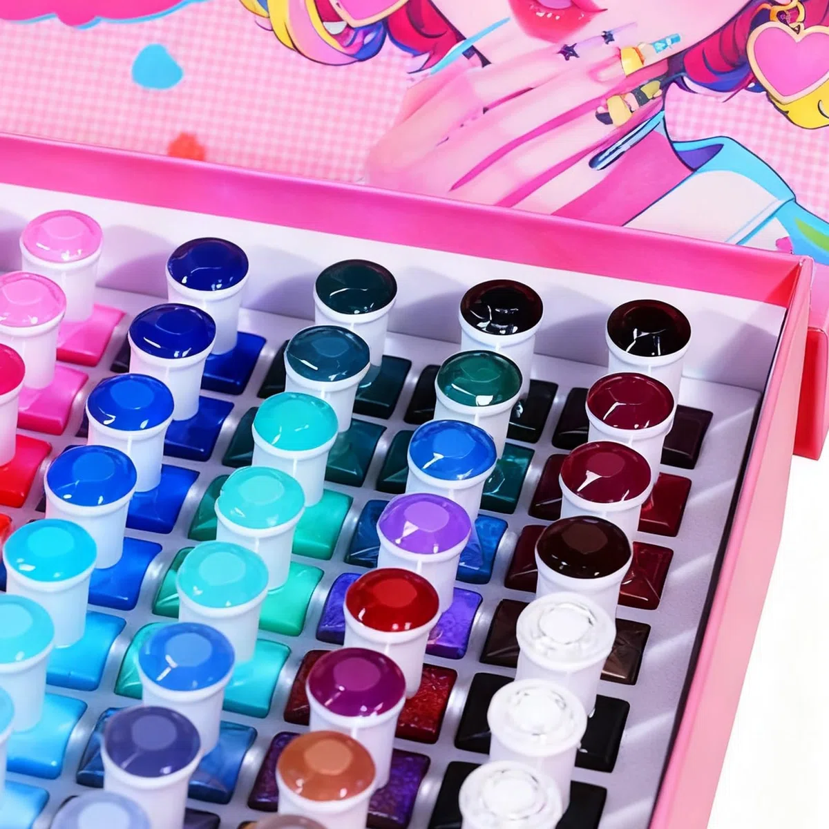 Set De Vernis À Ongles 60 Couleurs Longue Durée Séchage Accessoire Femme