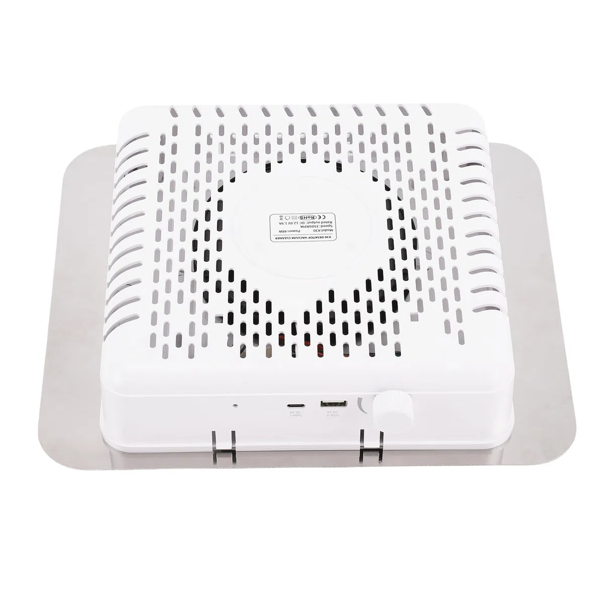collecteur de poussière d'ongles aspiration puissante aspirateur à ongles table intégré extracteur professionnel nail tech 3500 tr/min machine sans brosse en manucure encastrable 100w