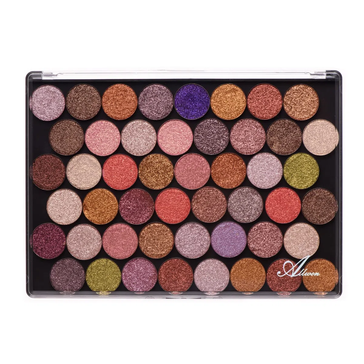 Allwon large palette de maquillage en plastique transparent magnétique vide pour fard à paupières rouge à lèvres blushpowder