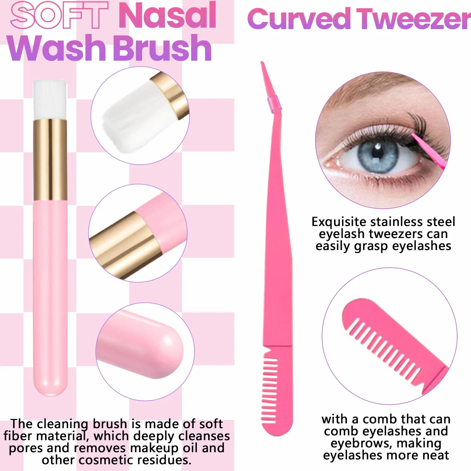Kit d'extension de Cils Bricolage 280 Cils 30+40D 12-18mm avec Lash Bond and Seal,Dissolvant de Lashes,Lash de Shampooing,Brosse de Nettoyage Brosse à Lashes Applicateur