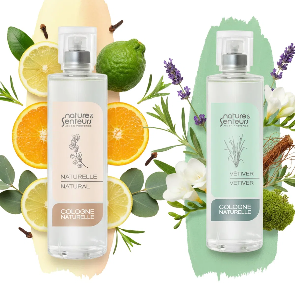 Nature & Senteurs Coffret Découverte Eaux de Cologne – 8 x 100 ml – Florale, Cédrat, Pivoine, Vétiver, Naturelle, Chèvrefeuille, Solaire, Thé Vert – Fabriquées en France