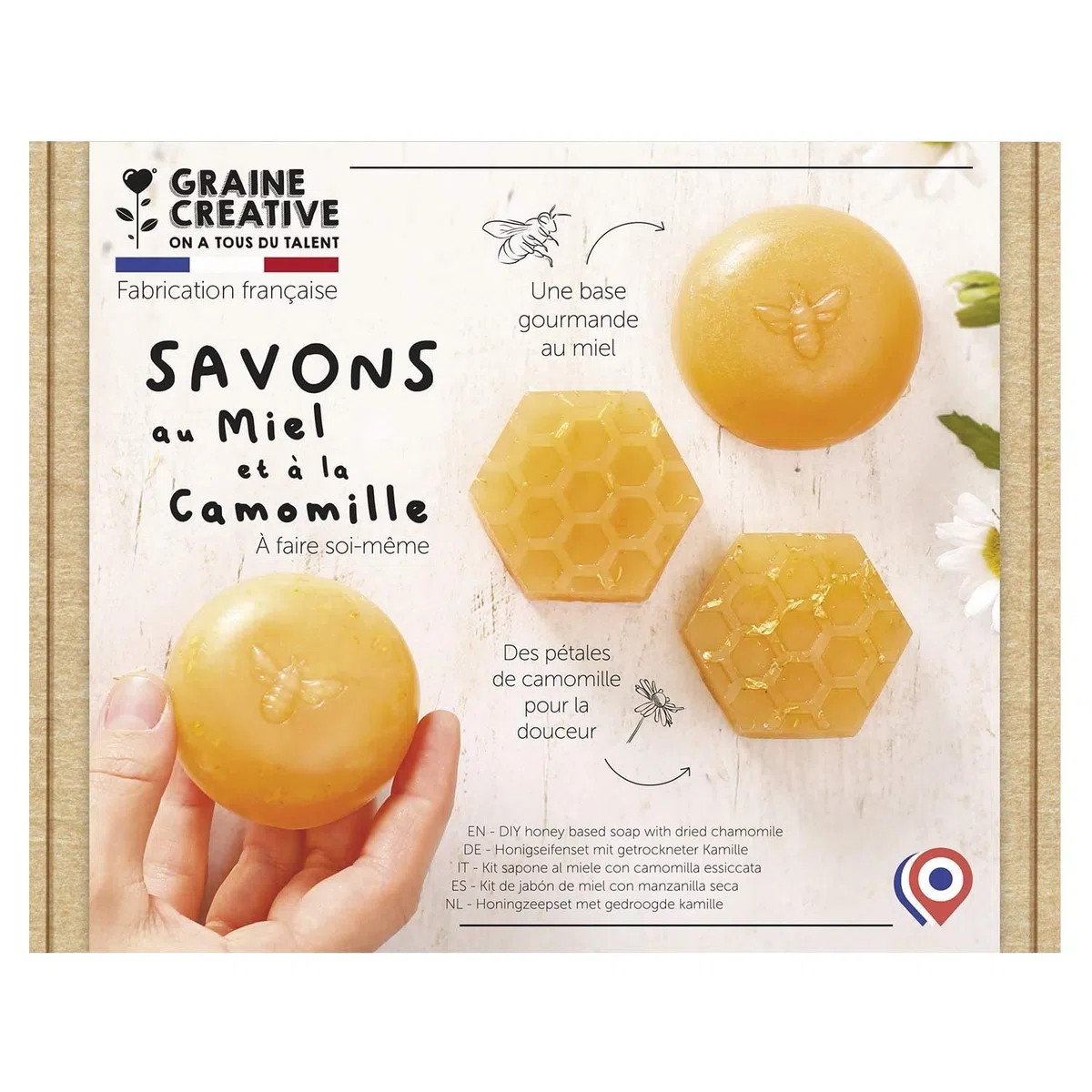 Graine Créative Faire Ses savons au Miel - Coffret DIY