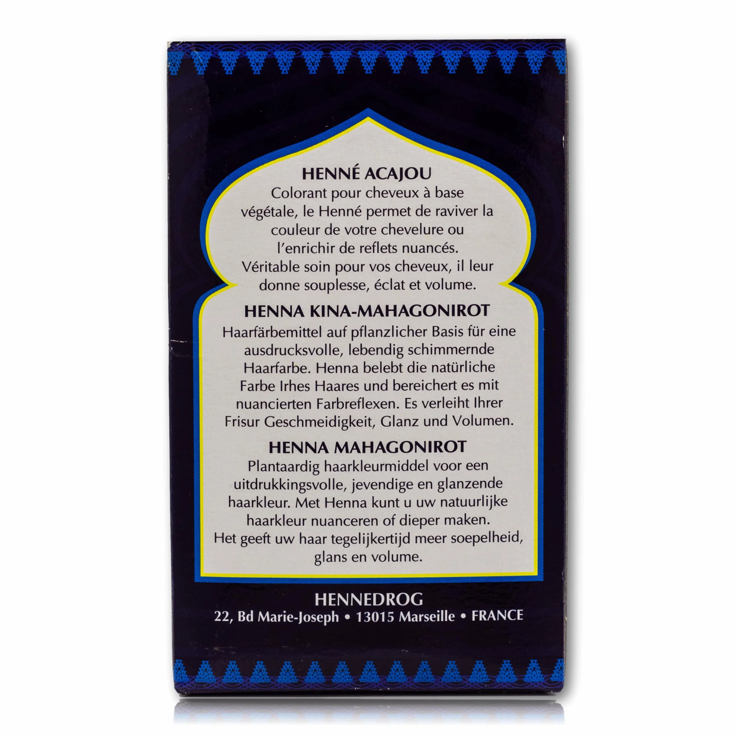 El Cahira - Henné Acajou Rouge - Lot de 3 (3 x 90 g)