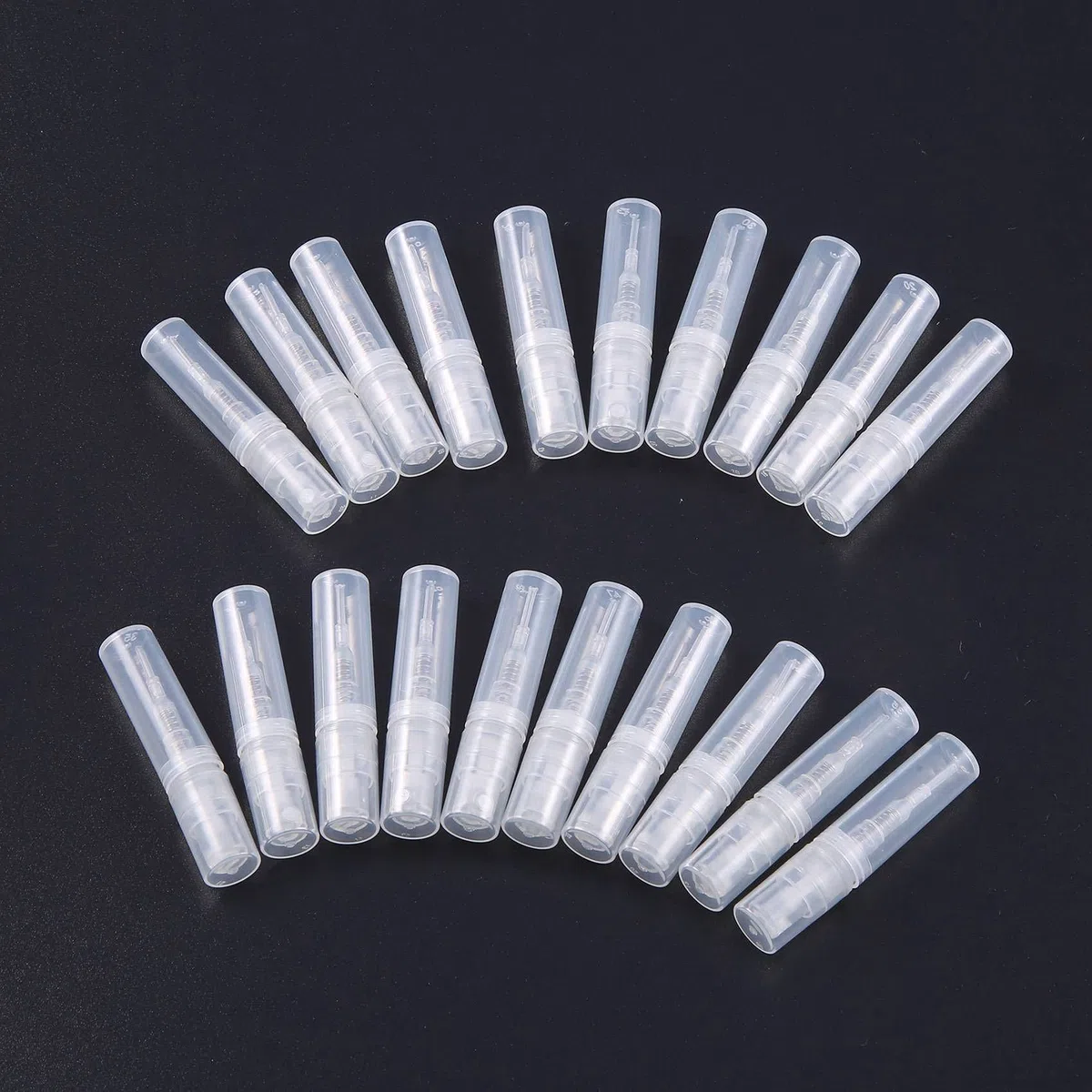 Lot de 1 000 petits flacons vaporisateurs en plastique transparent de 2 ml
